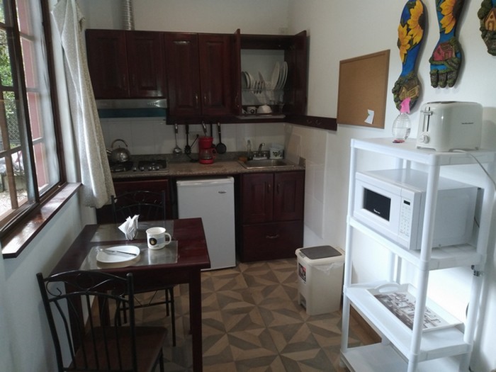Kitchen with dining table