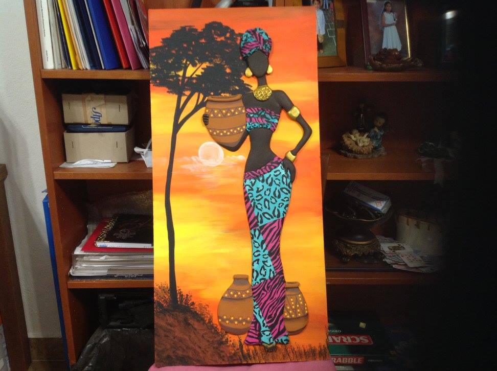 Painting &quot;African Woman&quot;