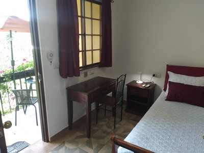 view at a bedroom with door to the terrace