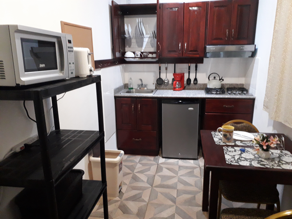 Kitchen with dining table